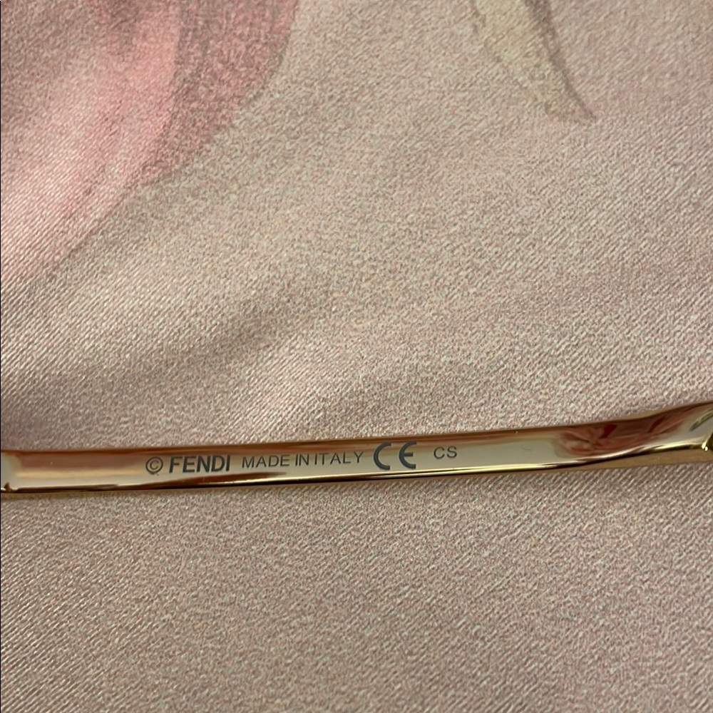 Fendi Brown Rectangular Glasses With Case - image 8